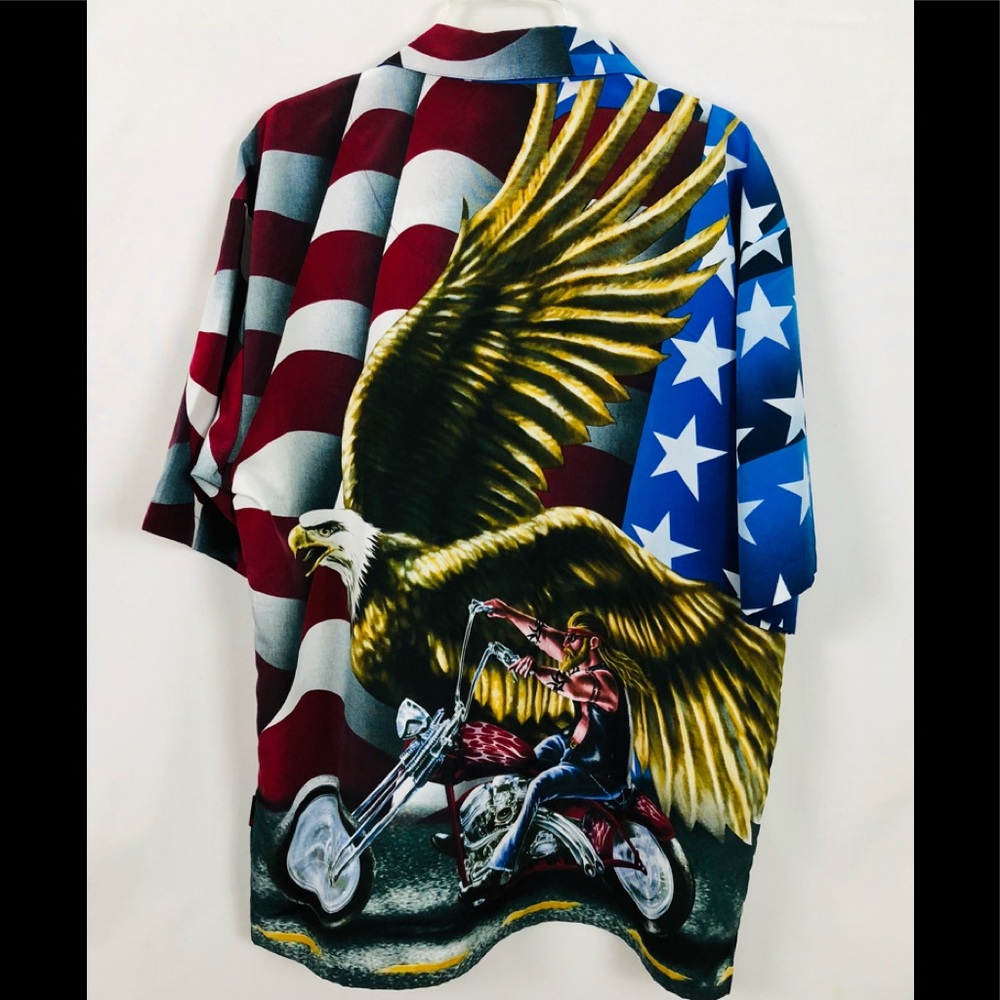 Motorcycle American Eagle Shirt Size XL festivals - Picture 6 of 7